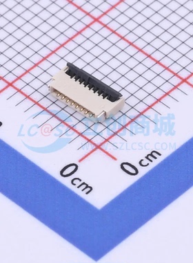 连接器 KH-FPC0.5-H1.0SMT-8P-QCHF SMD,P=0.5mm 8P 翻盖式