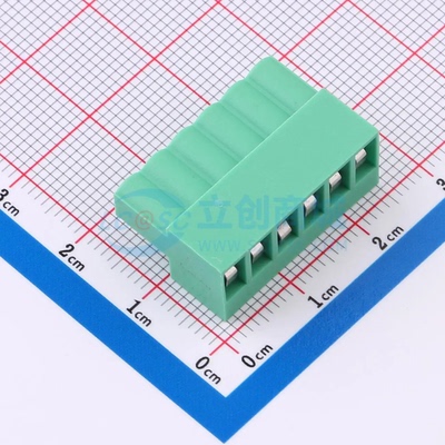 插拔式接线端子MXHT396K-3.96-06P-GN01-Cu-S-A P=3.96mm 1x6P 插