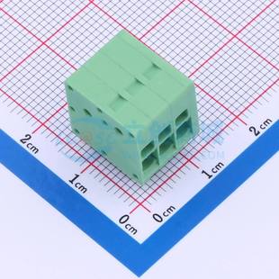 P=3.5mm 弹簧式 弯插 35003G01 1x3P绿色 接线端子JL271R