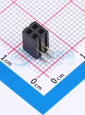排母 CSFB203-0202A001R1AC 弯插,P=2mm 2x2P 方孔 电子元器件配
