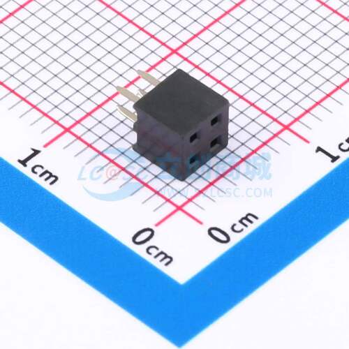 排母 DS1026-06-2x2S8BV 插件,P=2mm 2x2P 方孔 电子元器件配单