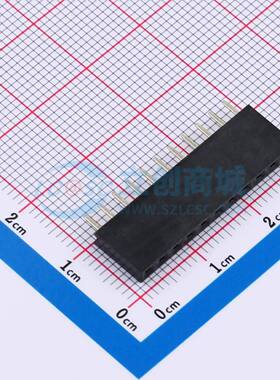 排母 B25420220-11PB0513-H85C32 插件,P=2.54mm 1x11P 方孔 电子