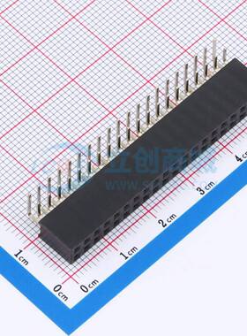 排母 B254W11-0B40P51-H85C32 弯插,P=2.54mm 2x20P 方孔 电子元