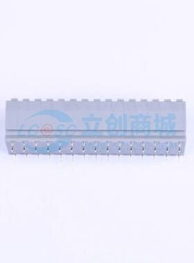 弹簧式接线端子KF250T-5.0-2*15P 插件,P=5mm 2x15P 灰色