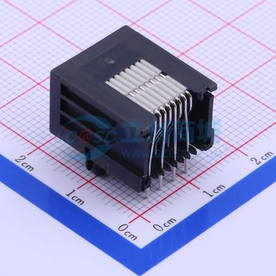 以太网连接器 215877-1插件 RJ45插座 不带LED 无屏蔽