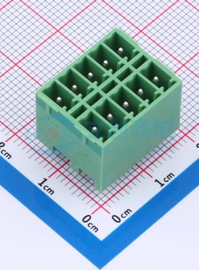 插拔式接线端子DB2EVHB-3.5-2*5P-GN 插件3.5mm 2x5P 板端/插座-