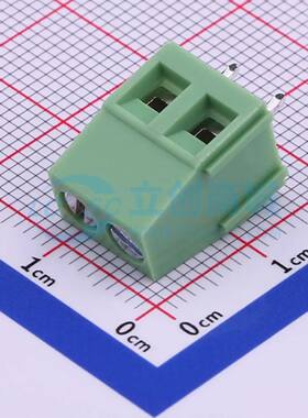 螺钉式接线端子XY128V-A-5.08-2P 插件,P=5.08mm 1x2P 直插 绿色