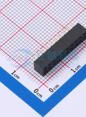 排母 CSFA201-1002A001R1AC 插件,P=2mm 2x10P 方孔 电子元器件配