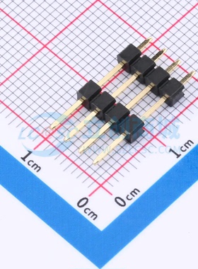 排针 X6512WV-04H-C60D30-E100 插件,P=2.54mm 1x4P 方针 原装正