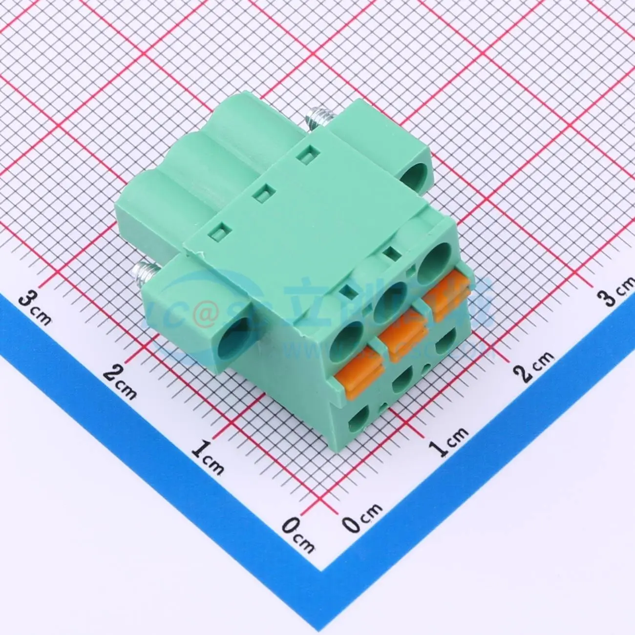 插拔式接线端子MX2EDGKDM-5.08-03P-GN01-Cu-A P=5.08mm 1x3P 螺
