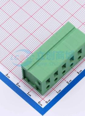 螺钉式接线端子DB105V-7.5-6P-GN-S 插件,P=7.5mm 1x6P 直插 绿色