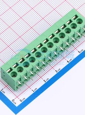 弹簧式接线端子MX205R-5.0-12P-GN01-Cu-A 插件,P=5mm 1x12P绿色