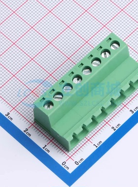 插拔式接线端子A508KR-8P1G36 P=5.08mm 1x8P 8P