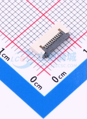 连接器GT-F0509SR15-10SMT01 SMD,P=0.5mm,卧贴 10P 翻盖式 下接