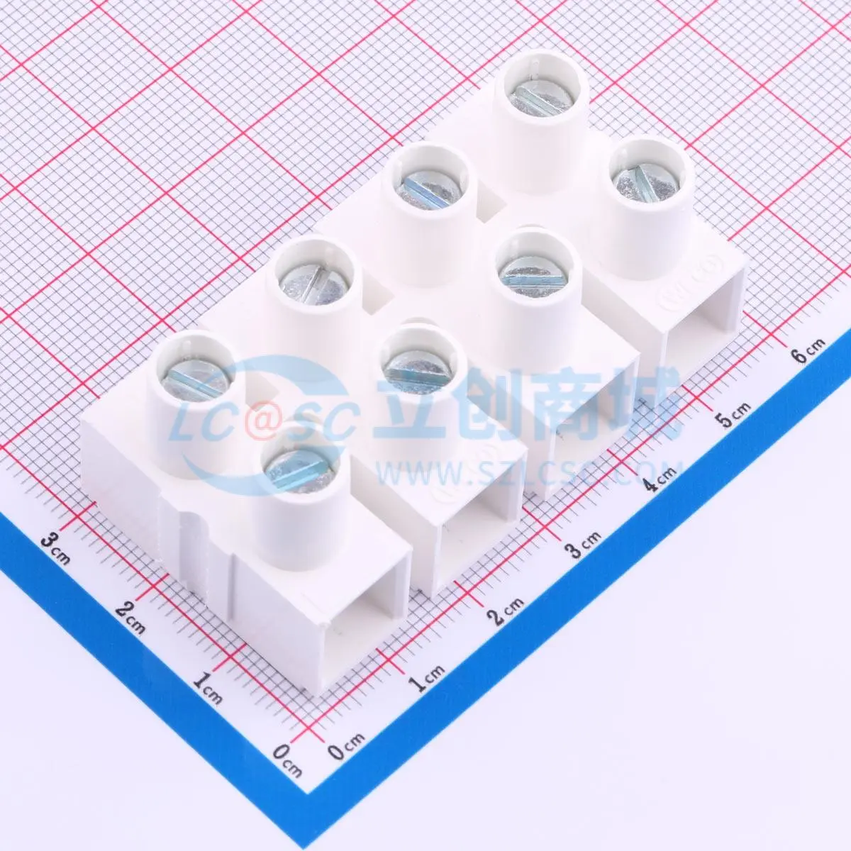 栅栏式接线端子327-HDS/04 P=14.5mm 2x4P 无引脚