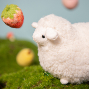 奇妙海鷗 原創(chuàng)可愛禮物玩偶公仔毛絨玩具包包掛件 小羊lulu