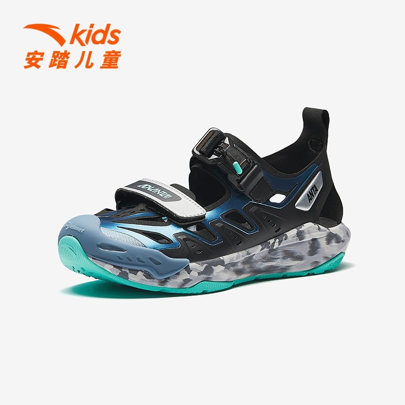 安踏儿童沙滩鞋2025年夏季新款男大童防滑耐磨舒适透气运动百搭款