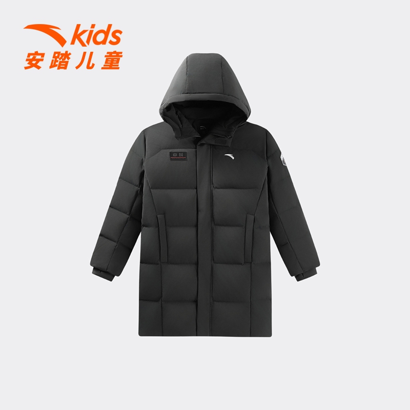安踏儿童男大童羽绒服2025冬季新款保暖抗寒中大童四防羽绒服外套