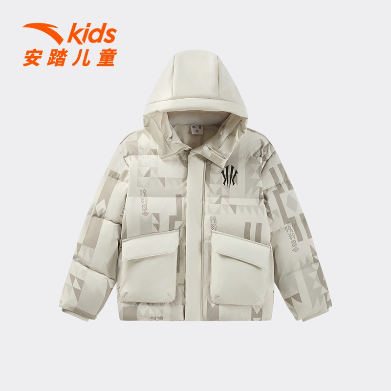 安踏短款加厚男童保暖