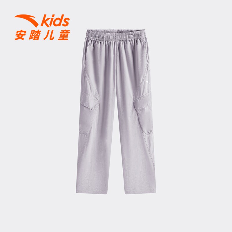 凉感软壳安踏儿童装女大童裤子直筒裤夏季薄款2026新款凉感工装裤
