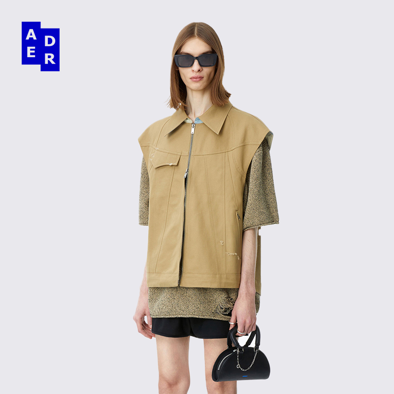 ADERERROR双面斜纹马甲