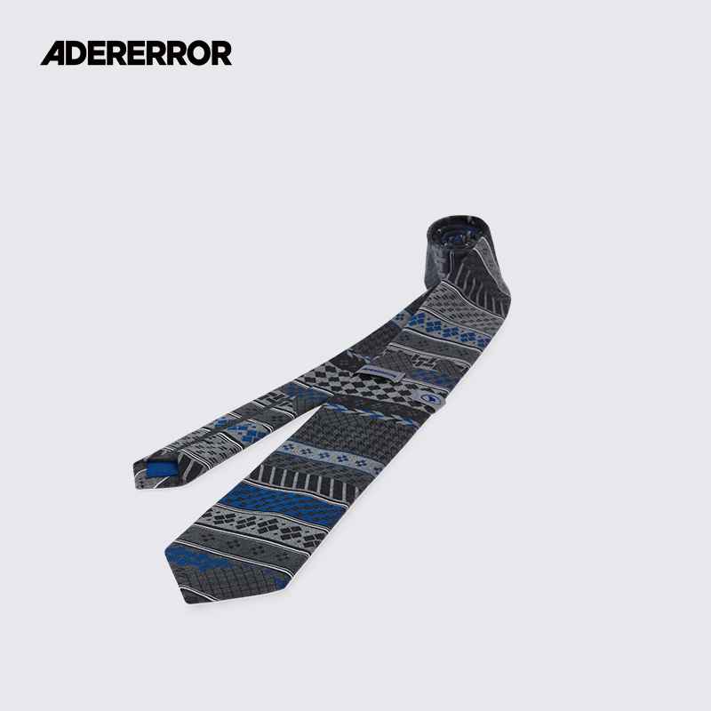 ADERERROR条纹印花领带