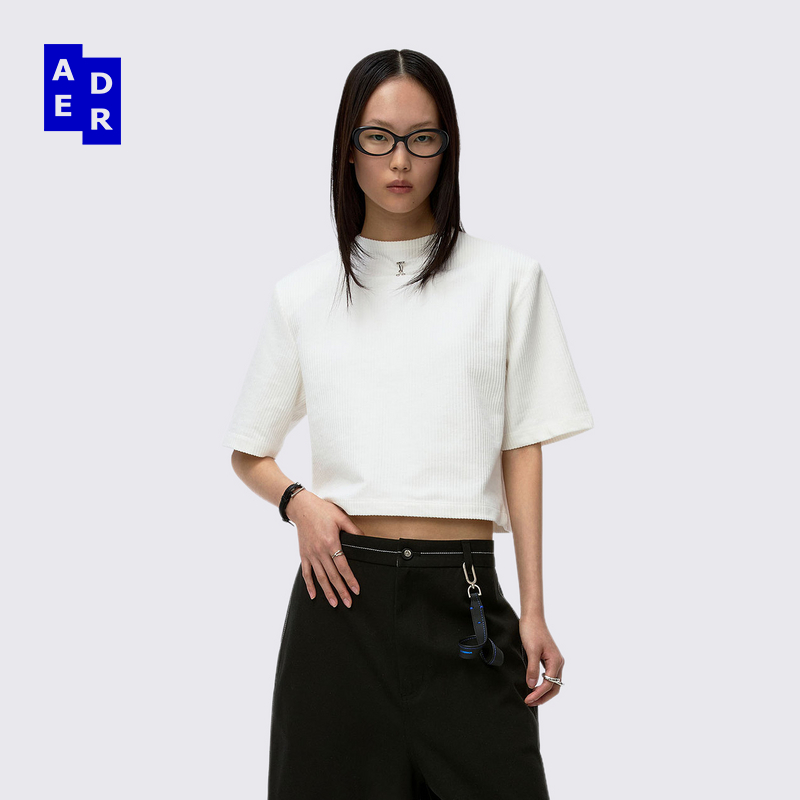ADERERROR 25SS  T-shirt Product. 44 前幅钩扣背后拉链短袖T恤
