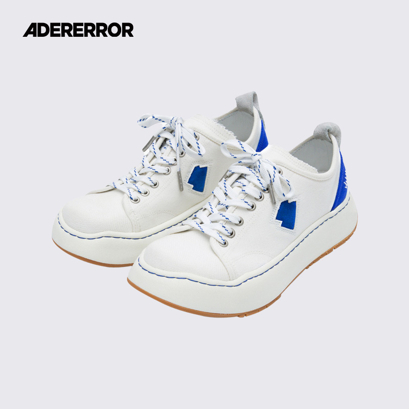 ADERERROR Log系列  CANV 俄罗斯方块细节休闲帆布鞋