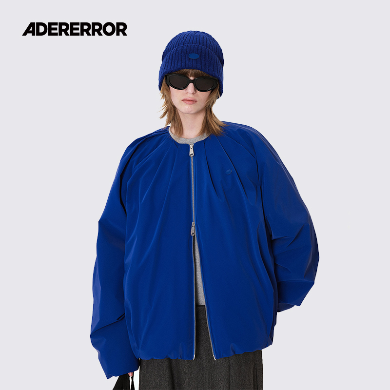 ADERERROR补丁宽松款拉链羽绒服
