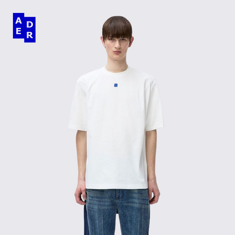 ADERERROR 25SS Tetraight T-shirt Product. 52T恤皮革装饰短袖