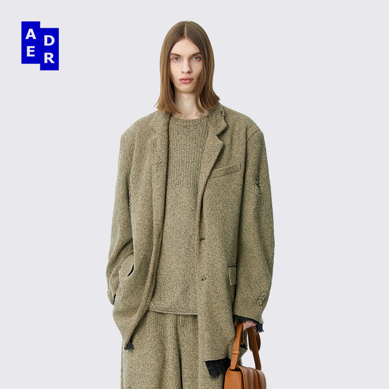 ADERERROR单排扣宽松针织西装
