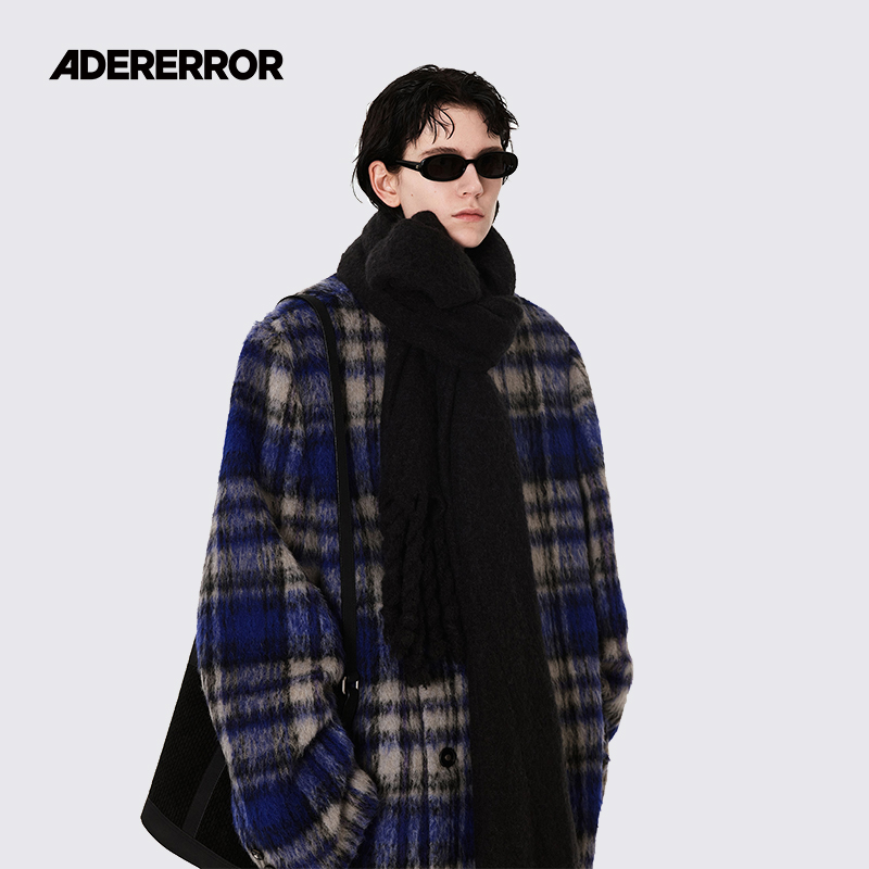 ADERERROR宽松双排扣毛呢外套