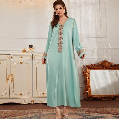 Abakya Dubai Turkey Muslim Fashion Hijkab Dress Kaftan Islam