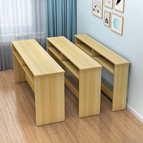 长条桌窄桌子办公桌定制床边长方形二层小桌子家用双层办公电脑桌