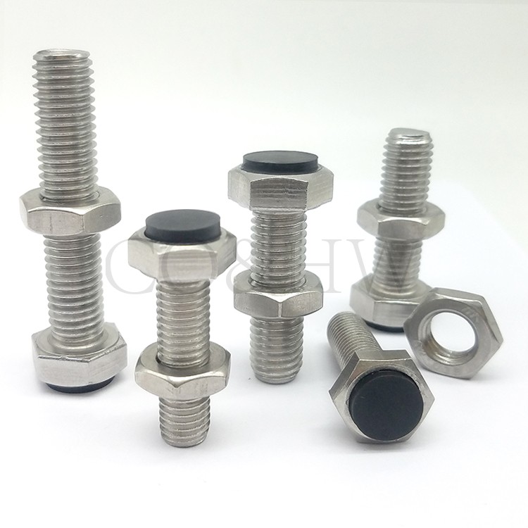 聚氨酯挡块螺丝SUST6/8-15 -60 TDB71不锈钢螺栓 肩型 标准直杆型