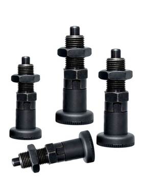 自锁型旋钮柱塞 弹簧分度锁紧定位伸缩柱销细牙PXYA/PXYK10/12/16