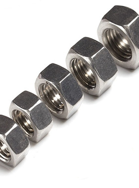 不锈钢M7M9M11M13M15M17M19M25M28M32M35M38M41M44M47M50六角螺母