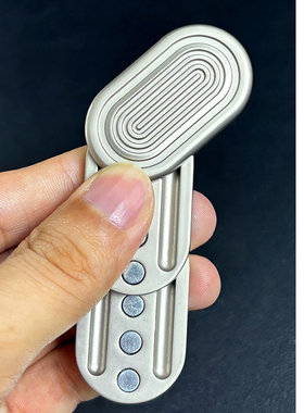 音浪EDC解压玩具金属磁力推牌无限位啪啪牌指尖陀螺解压神器男生