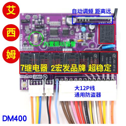 包邮12V24V DM400/200遥控中控锁汽车大货车通用铁将军防盗器改装-封面