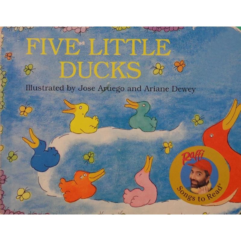 Five Little Ducks(Raffi Songs to Read) by Raffi木板书Crown Publications五只小鸭子(阅读拉菲歌曲)