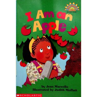 英语原版书你好读者科学系列IAmAnApple绘本简马佐洛著朱迪斯莫法特绘学乐出版社出版适合36岁儿童亲子共读讲述苹果生命周期科普