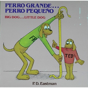 西班牙语原版引进PD东曼经典绘本大狗小狗PERROGRANDEPERROPEQUEÑO适合36岁儿童亲子共读通过幽默故事认识动物学习简单西语词汇