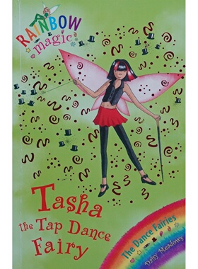 英语原版引进彩虹魔法舞蹈仙子系列Tasha踢踏舞仙子章节书奇幻儿童文学适合710岁女孩阅读的魔法冒险故事培养词汇和想象力黑白印