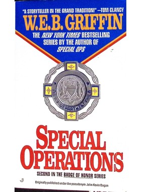 荣誉勋章系列原版书SpecialOperations英语惊悚犯罪小说章节书适合14岁以上青少年阅读WEB格里芬作品讲述费城警察特别行动故事