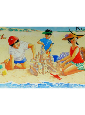 停车场书籍系列原版引进英语绘本沙堡比赛SandCastle讲述海滩沙堡比赛故事适合36岁儿童亲子共读培养合作精神