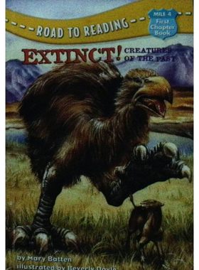 英语原版书灭绝过去的生物科普绘本阅读之路系列Extinct适合710岁儿童了解史前生物和地球历史的彩色绘本书玛丽巴顿作品贝弗利多