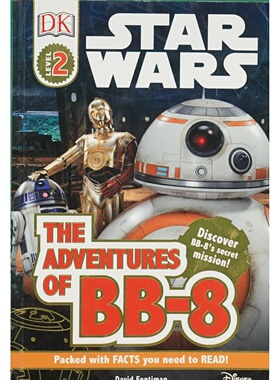 星球大战DK读本2级原版书BB8的冒险英语绘本适合710岁儿童科幻冒险故事提升英语阅读技能了解星球大战系列故事背景和人物关系