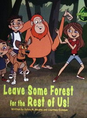 英语原版书绿色代码小组给我们留点森林吧环保冒险绘本CodeGreenTeam适合710岁儿童阅读讲述三兄妹拯救苏门答腊猩猩家园的精彩故