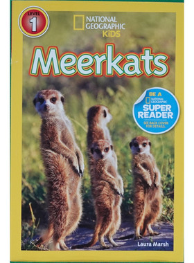 国家地理阅读器系列原版书Meerkats英语动物科普绘本劳拉马什著适合710岁孩子阅读通过生动文字和真实图片了解猫鼬的生活习性栖