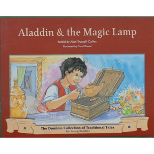 英语原版书阿拉丁和神灯绘本多米尼传统故事集Aladdin经典童话故事适合36岁幼儿阅读讲述阿拉丁寻找神灯的冒险故事激发孩子想象